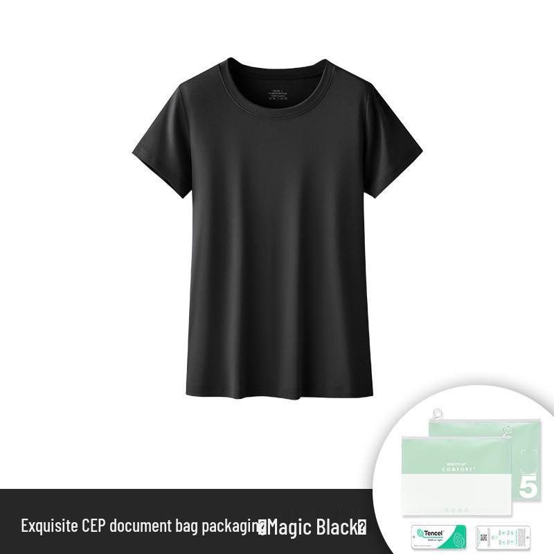 Набор из 60 штук двусторонних модальных unisex футболок с коротким рукавом - Однотонная тонкая базовая футболка для весны/лета