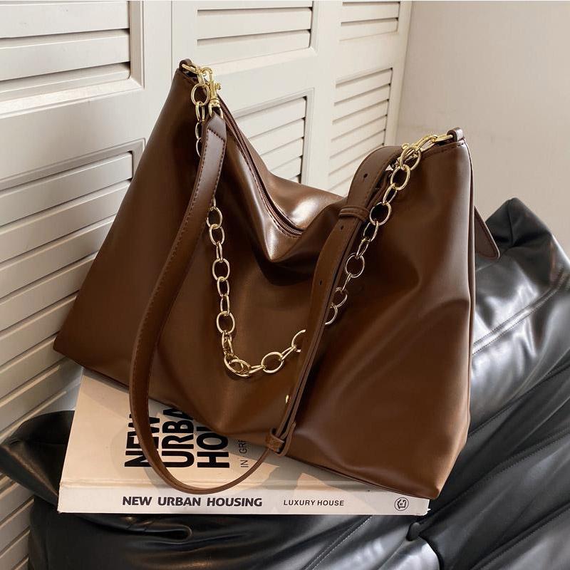 High Quality Women Chain Shoulder Bag Texture Soft PU Crossbody Bags Fashion Female Large Capacity Handbags Trends