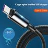 5A Type C кабель для быстрой зарядки шнур нейлоновый плетеный зарядное устройство C для Xiaomi аксессуары кабель Usb Rea T9E3