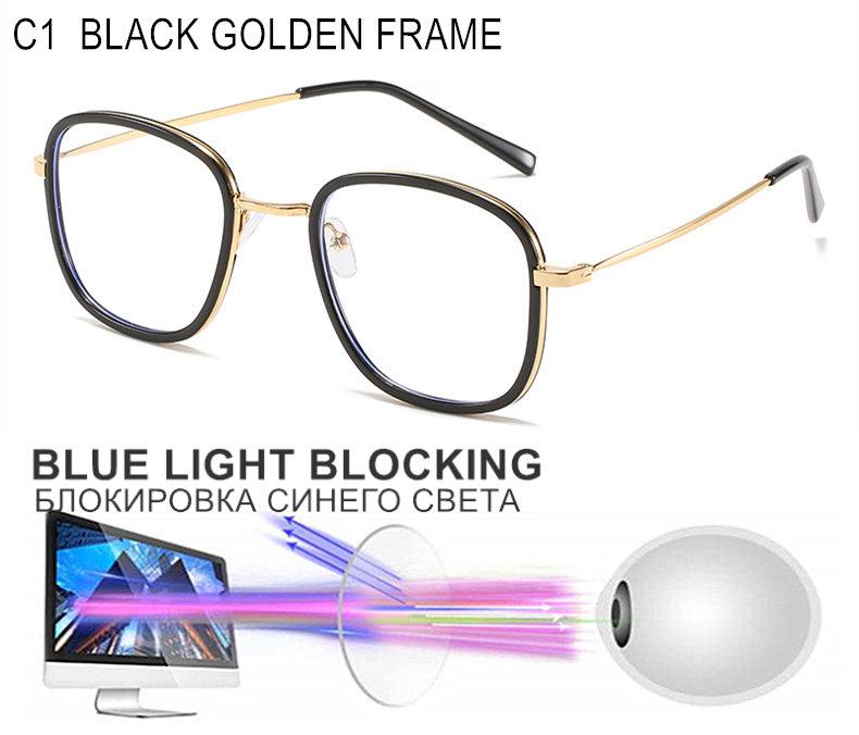 Очки по рецепту для близорукости женщин мужчин фотохромные или линзы, блокирующие синий свет близорукость или астигматизм индивидуальный UF144