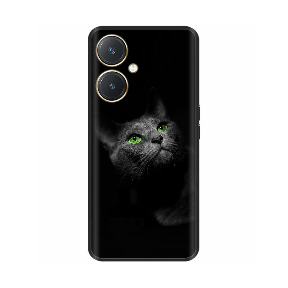 Чехол для Vivo Y27 Черный Чехол Череп Волк Силиконовый Мягкий Задние Чехлы Для Vivo Y27 5G Чехол для Телефона VivoY27 Y 27 2023 Защитный Чехол