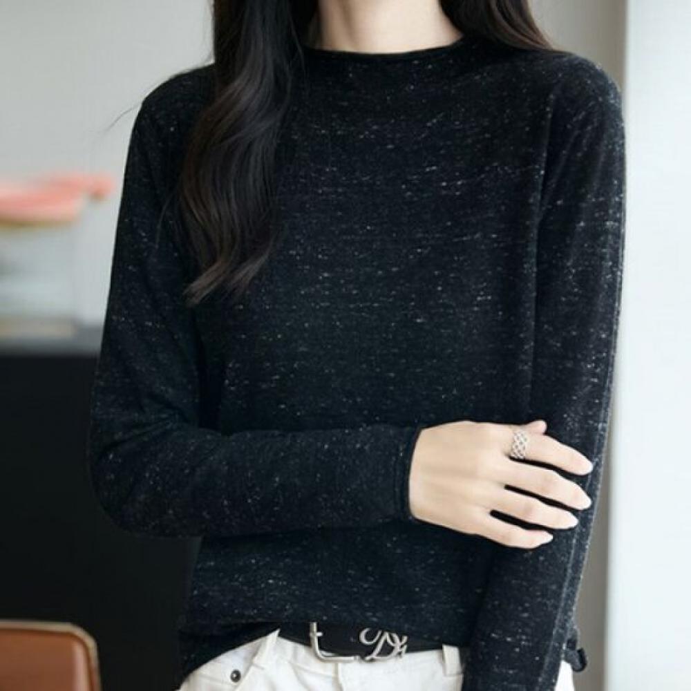 Navava Daily Mock Neck Long Sleeve KniT T Nk3349