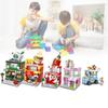 Cream Ice Building Block City Street View Model Kid Multi Shape Puzzle Jigsaw