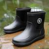 Rubber Rain Boot Fishing Shoes Casual Waterproof Comfortable Fashion Non-slip Strong Wear-resistant Trend Large Size 48