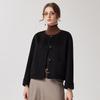 Zhaojun Women's Crew Neck 100% Wool Short Coat