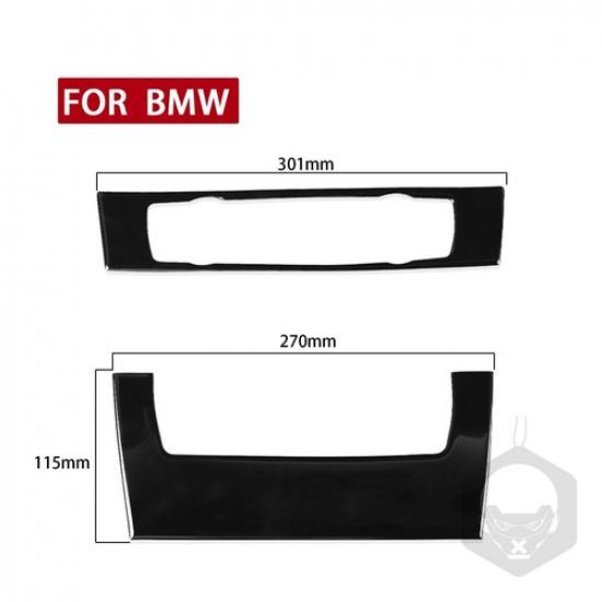 Piano Black Center Console A/C CD Panel Cover For BMW 3 Series E90 E92 2005-2012