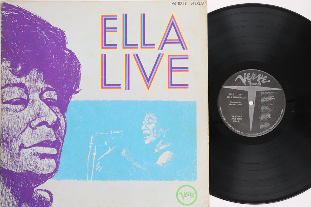 Виниловая пластинка ELLA FITZGERALD Ella Live V68748 VERVE US Jazz Б/у