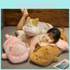 Cartoon Cat Cute Long Pillow With Soft Pp Cotton Filling For Bedside And Napping