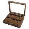 Watch Case Vintage Wooden Watch Display Case Watch Storage Box Watch Organizers of Men Gift Rectangle Watch Holder