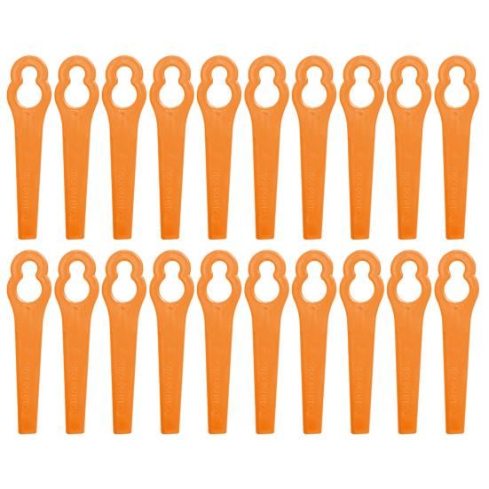 20/50/100Pcs Mower Cutter Blades Ergonomic Design Universal Simple Installation Lawnmower Plastic Cutting Blade Parts Kit