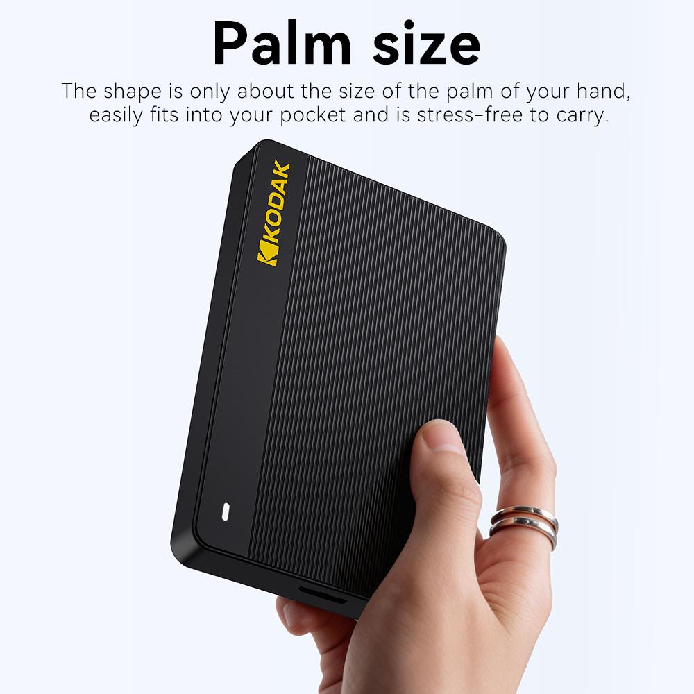 Kodak Портативный внешний жесткий диск P160 500 ГБ USB 3.0 PHDD Внешний жесткий диск Идеально подходит для PS4/PS5 Xbox Mac ПК