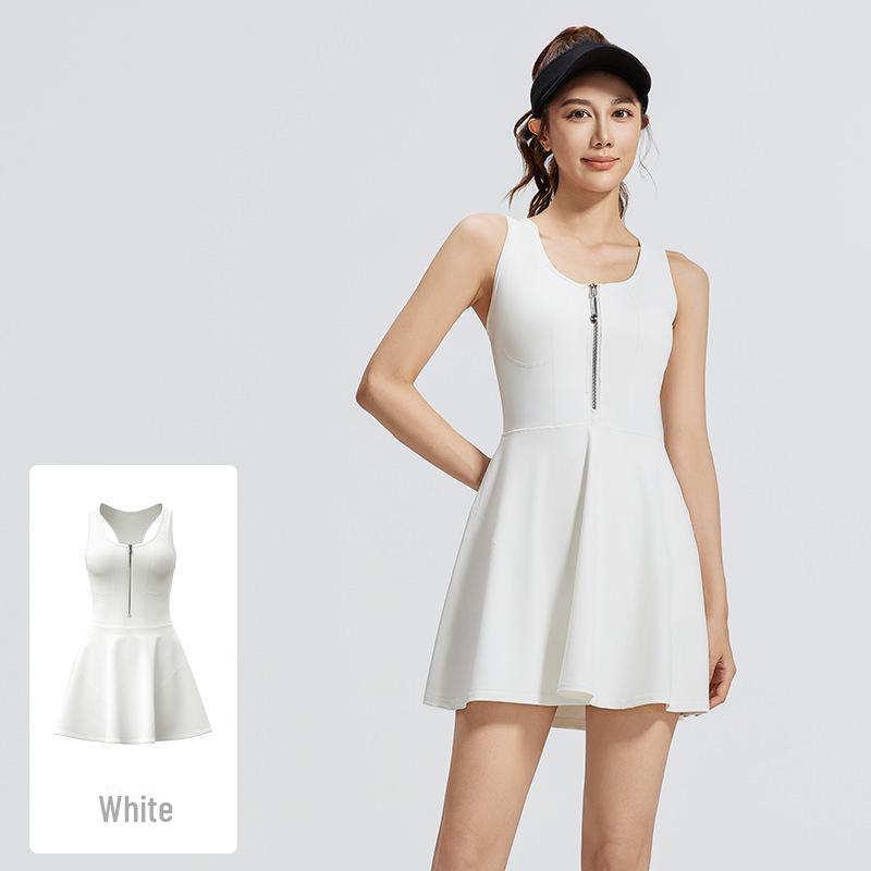 Спортивная юбка на молнии Juyitang: Защита от воздействия окружающей среды, идеально подходит для бега и фитнеса