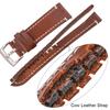 Genuine Leather Watchbands 18mm 20mm 22mm 24mm Black Dark Brown Women Men Cowhide Watch Band Strap Belt With Buckle