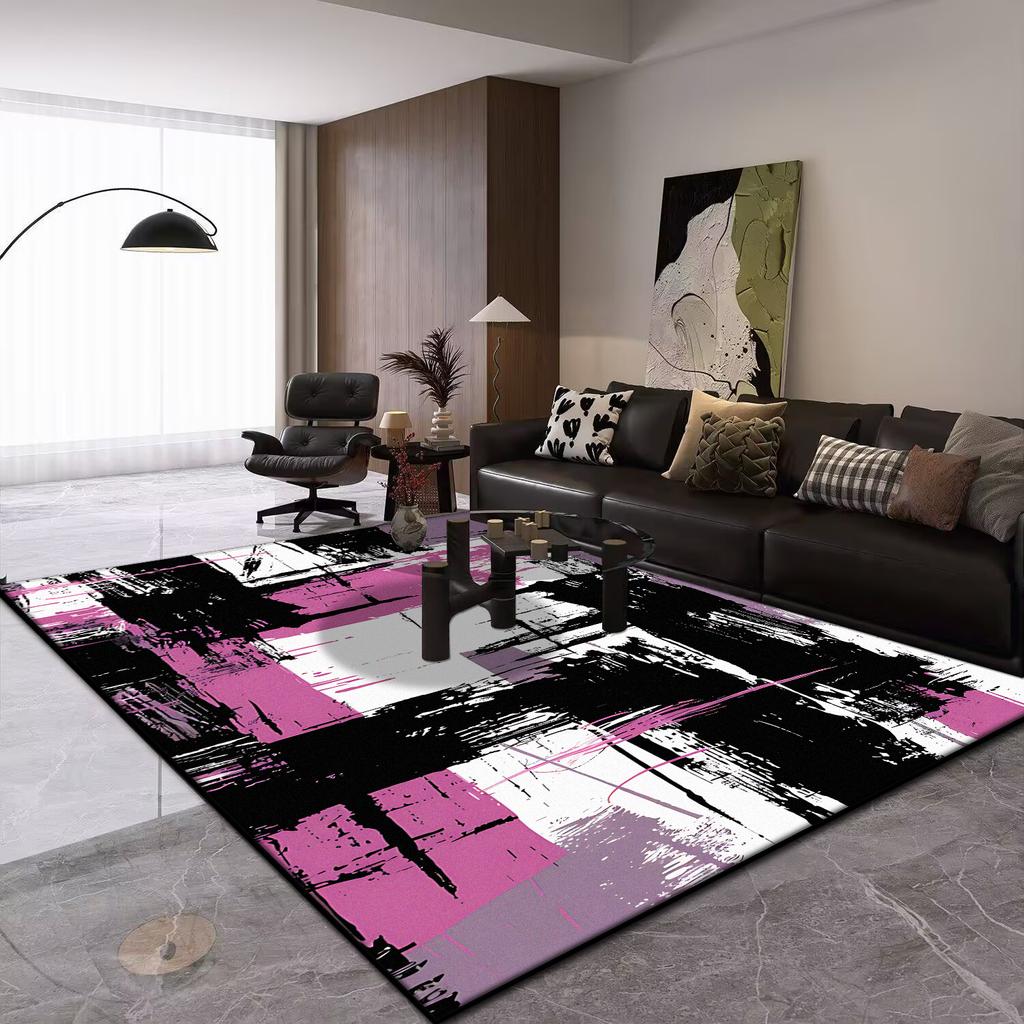 Современный абстрактный ковер большой для гостиной, ковер под диван в стиле легкой роскоши, нескользящий, моющийся, ковер для украшения балкона, коврик для детской спальни