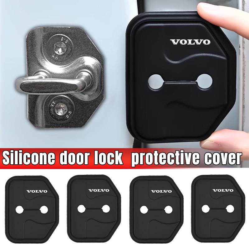 Car Styling Auto Door Lock Cover Car Sticker Case For Volvo S40 S60 S90 XC40 XC60 XC90 V40 V50 V60 V90 AWD C30 C70 S80 V70 XC70