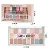 MISS ROSE 24-в-1 Изысканные тени для век для девочек Матовые мерцающие профессиональные тени для макияжа
