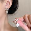 Sweet Style Bow Star Earrings Spring And Summer Girls Versatile High -End Earrings Temperament Earrings