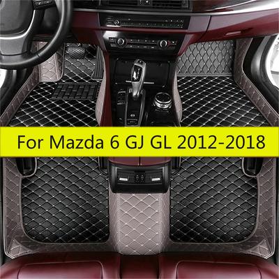 Кожаные автомобильные коврики для Mazda 6 GJ GL 2018 2017 2016 2015 2014 2013 2012 Коврики Стайлинг Автомобильные аксессуары для интерьера