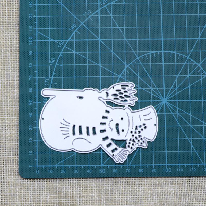 Cutting Dies Christmas Snowman Scrapbook Decor Embossing Paper Craft Album Card Punch Knife Mold