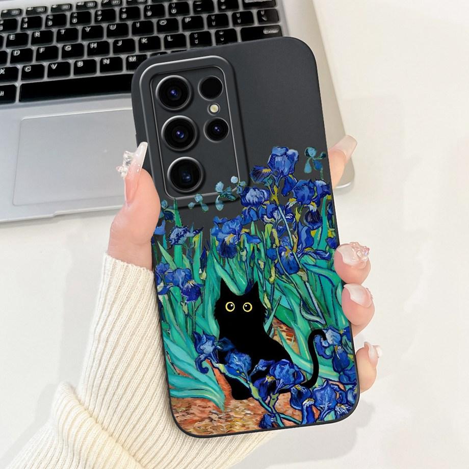 Крутой Мягкий Силиконовый Чехол Для Samsung Galaxy S24 / S24Plus / S24Ultra / S24 FE Чехол Для Телефона Ударопрочный Матовый Задний Чехол S24+ Funda