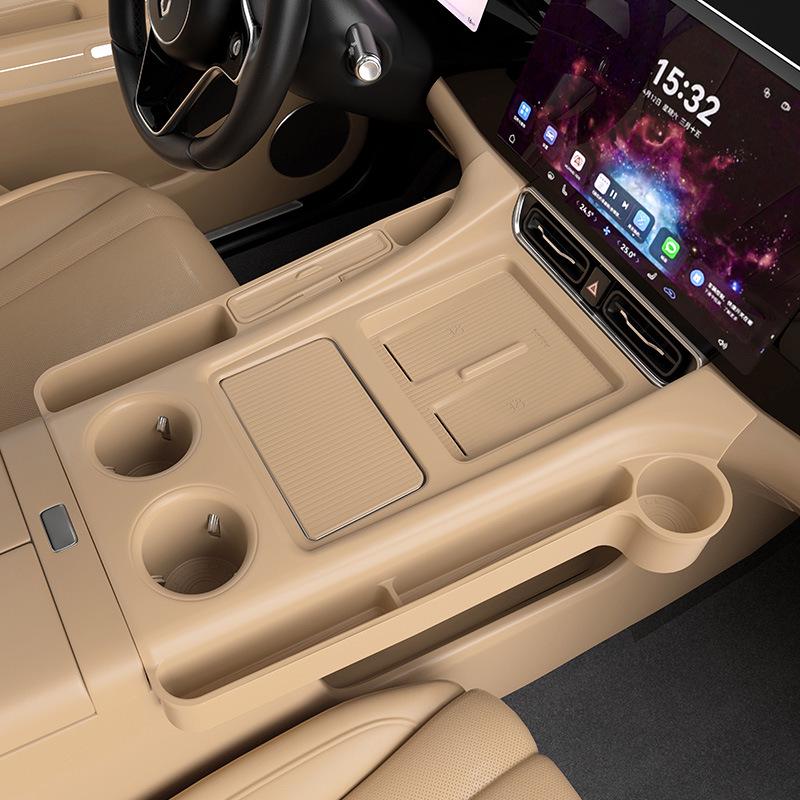 Силиконовый коврик для центральной консоли AITO New M7/M8, ящик для хранения, нижний слой, держатель для салфеток