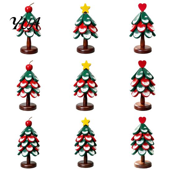 Folding Wooden Potholder Christmas Tree Trivets, Durable Pine Wood Potholders with Storage Stand, Decorative Holiday Tray Heat Resistant Foldable
