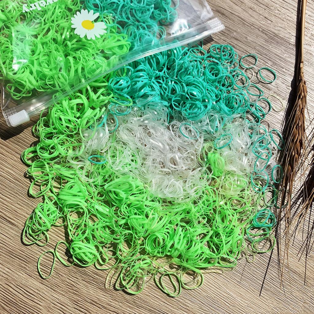 YANRONG 1000 шт., цветные маленькие одноразовые ленты для волос для девочек, эластичные резинки, держатель для хвоста, детские повязки на голову, аксессуары для волос, резинка для волос