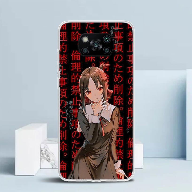 Kaguya Sama Shinomiya Мягкий чехол для Xiaomi Poco F7 Ultra X7 X6 X5 Pro M7 Чехол для телефона Redmi 15 15C 13 13C 12 12C 10 10C Печать Она