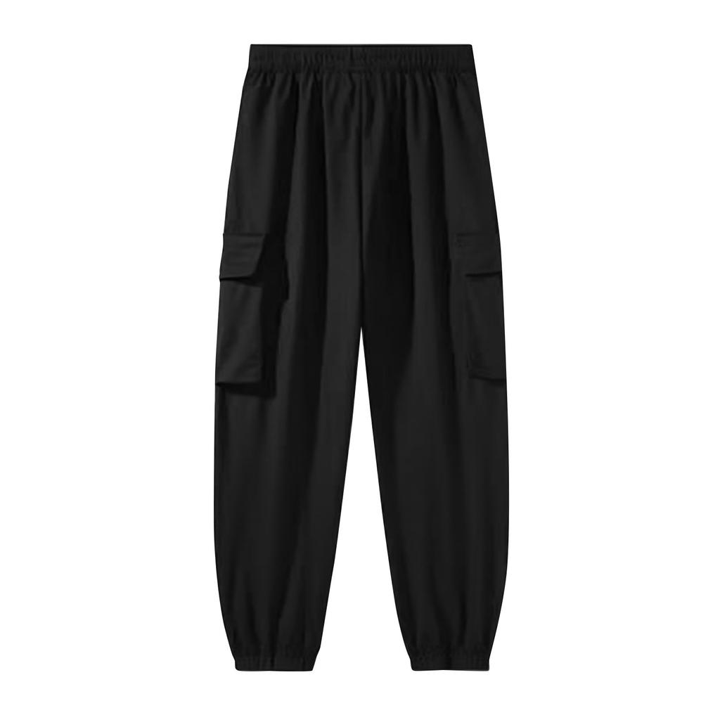 Multi-pocket Overalls Men's Spring And Summer Loose Bundle Feet New Sports Casual Long Pants