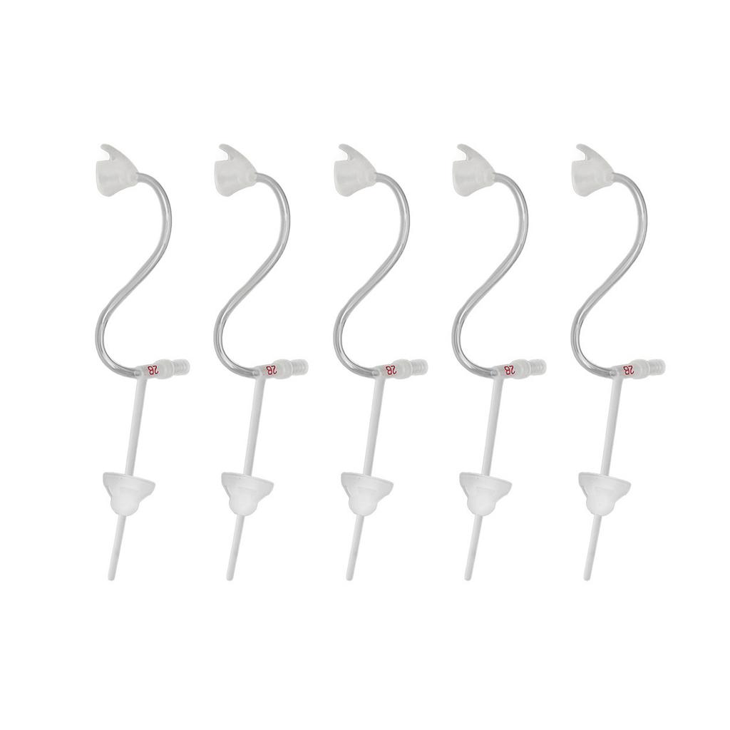 5pcs Sound Amplifier Tubes Single Layer Eartips Replacement Accessory Reduce Noise Flexible Sound