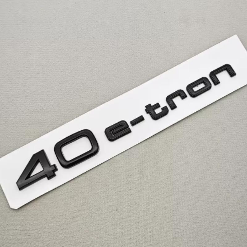 3D ABS Car Letters Rear Trunk Badge Logo 30 40 45 e-tron Sticker Emblem For Audi 30 40 45 e-tron Q4 Q8 Exterior Accessories