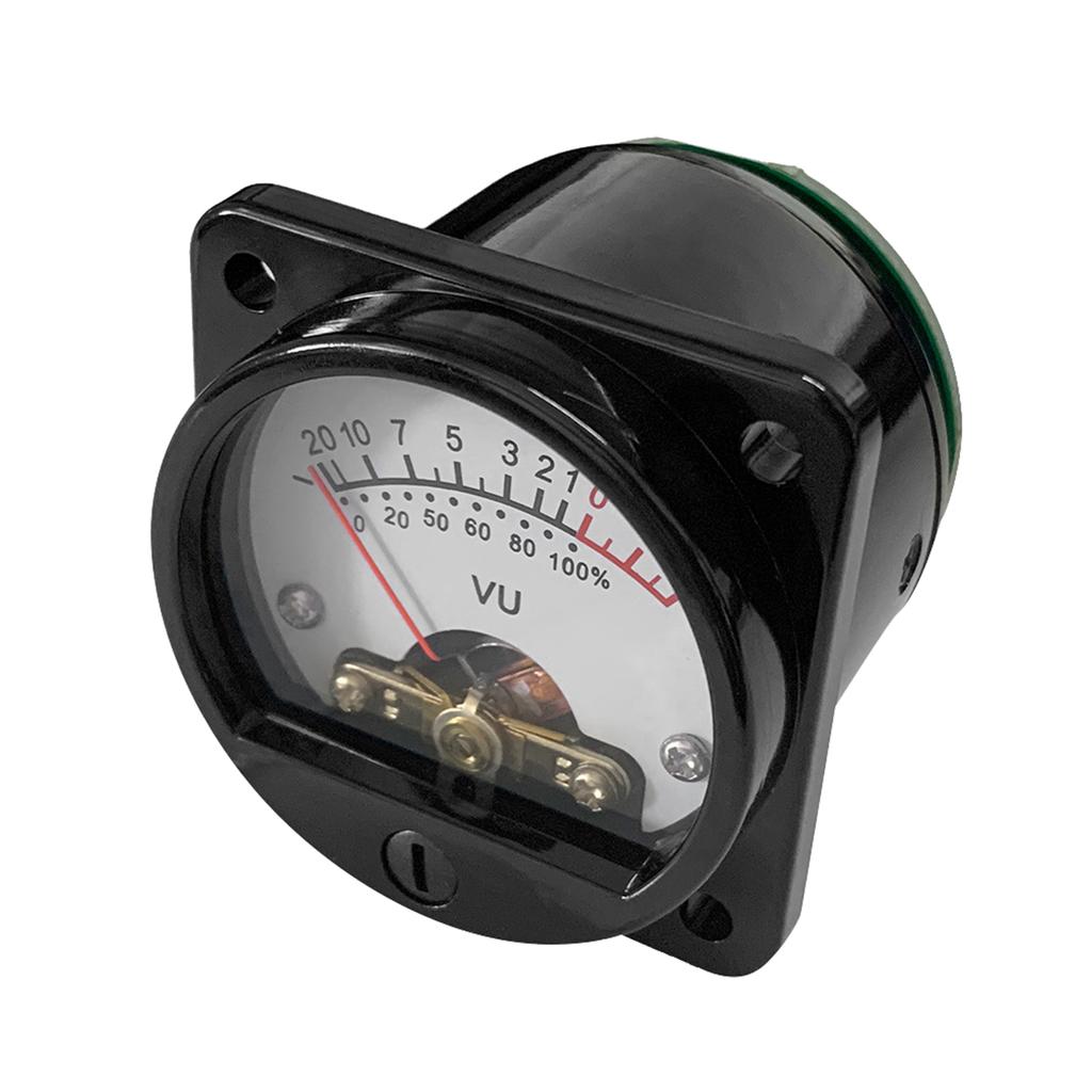 VU Meter 2 Pcs Power Amplifier Portable DB Meter High Precision VU Meter with White Backlight Sound