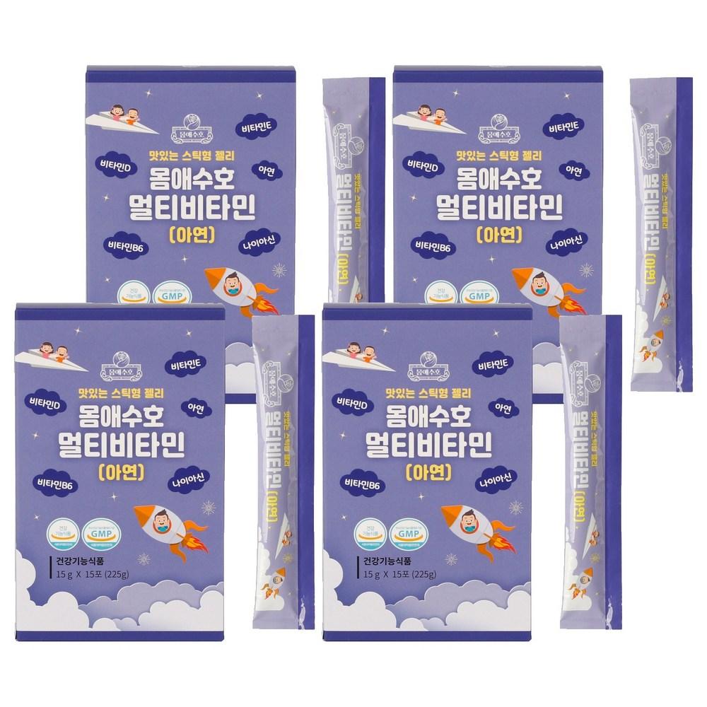 Детский Мультивитаминный Стик-Желе Mom-ae Suho 15 шт 225 г 4 шт