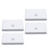 4PCS LED Motion Sensor Night Light 2700K Type C Rechargeable Magnetic Double Side Lighting Motion