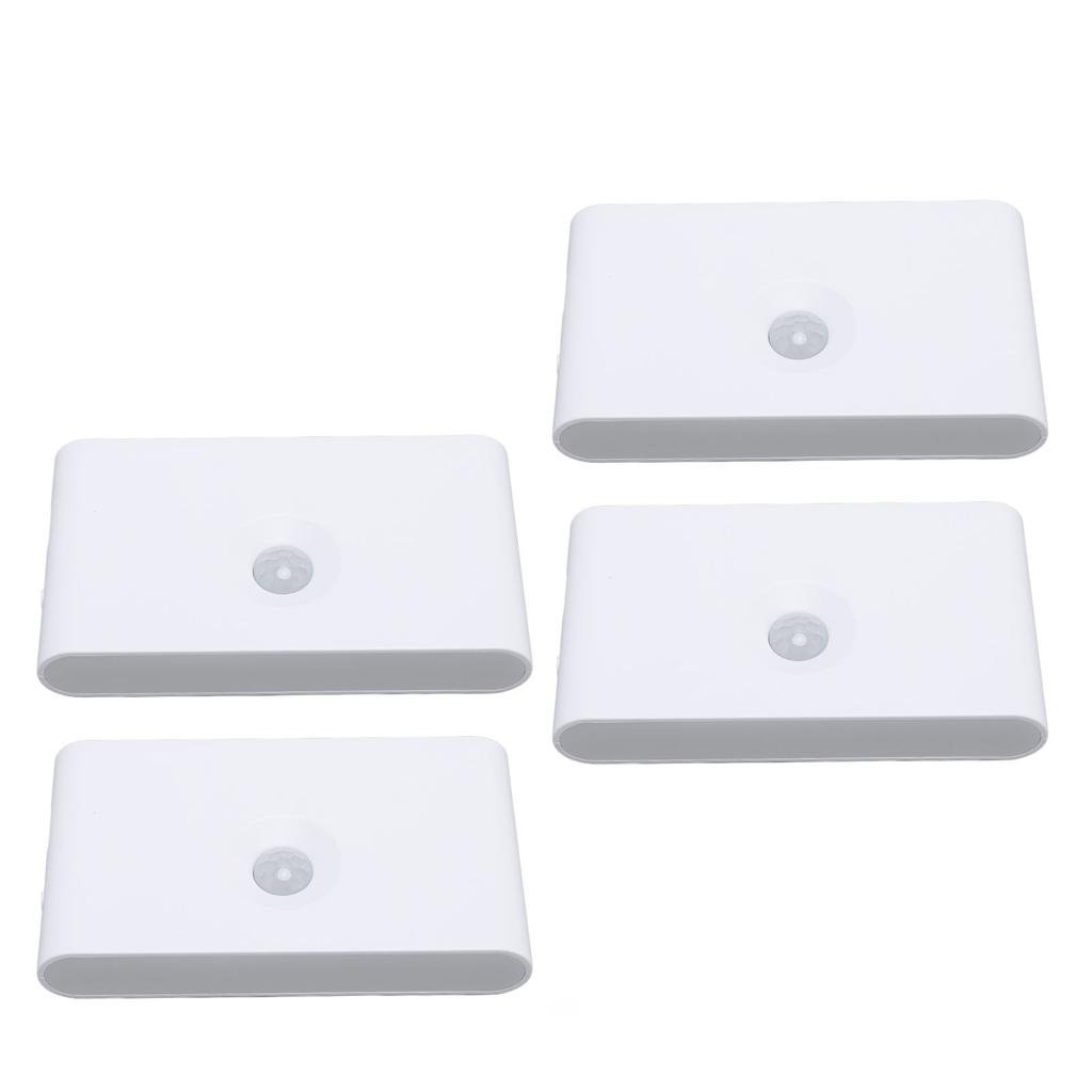 4PCS LED Motion Sensor Night Light 2700K Type C Rechargeable Magnetic Double Side Lighting Motion