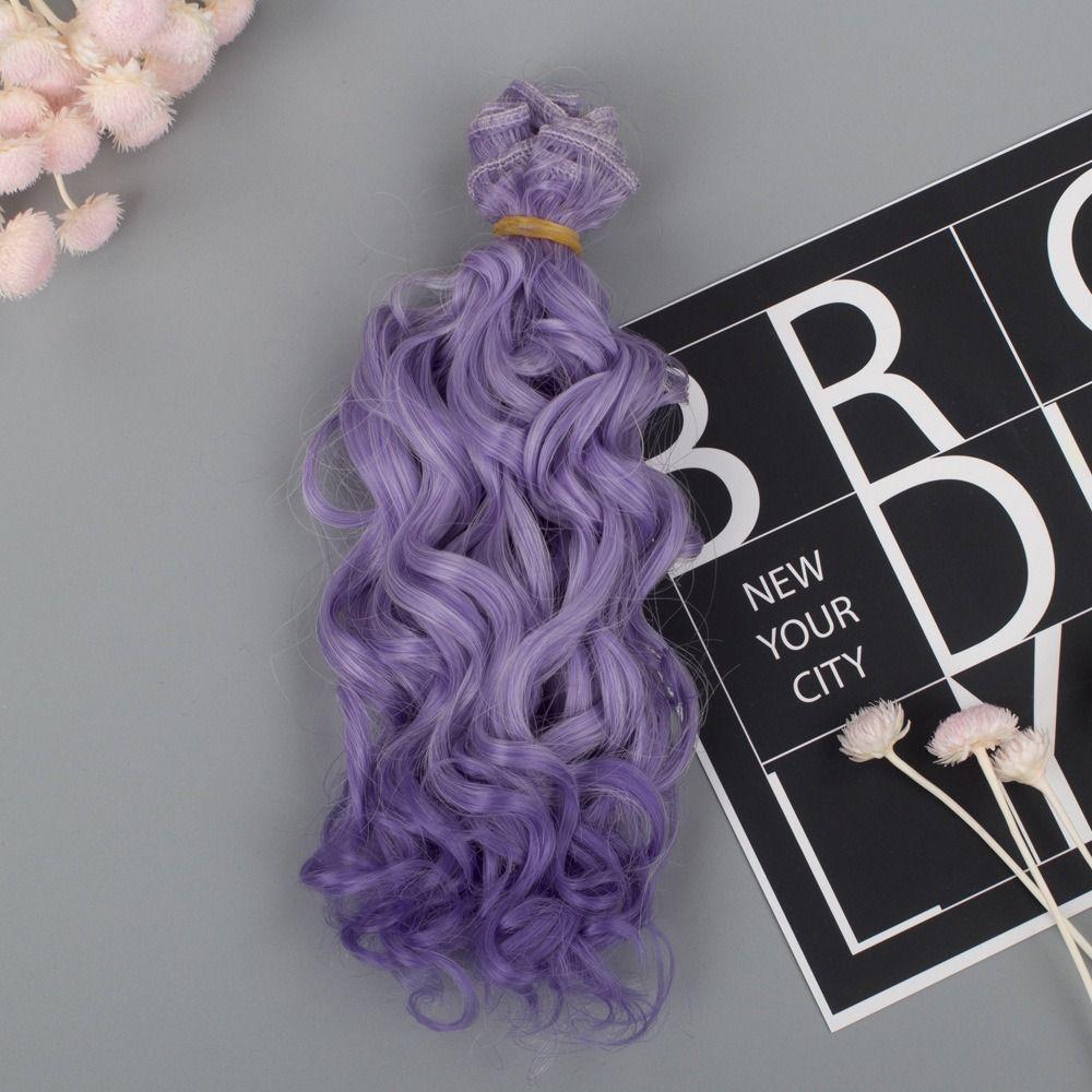 1/6 Doll High-Temperature Gold Brown 15*100cm Doll Periwig Doll Curly Wigs Doll Hair Wig Doll Hair