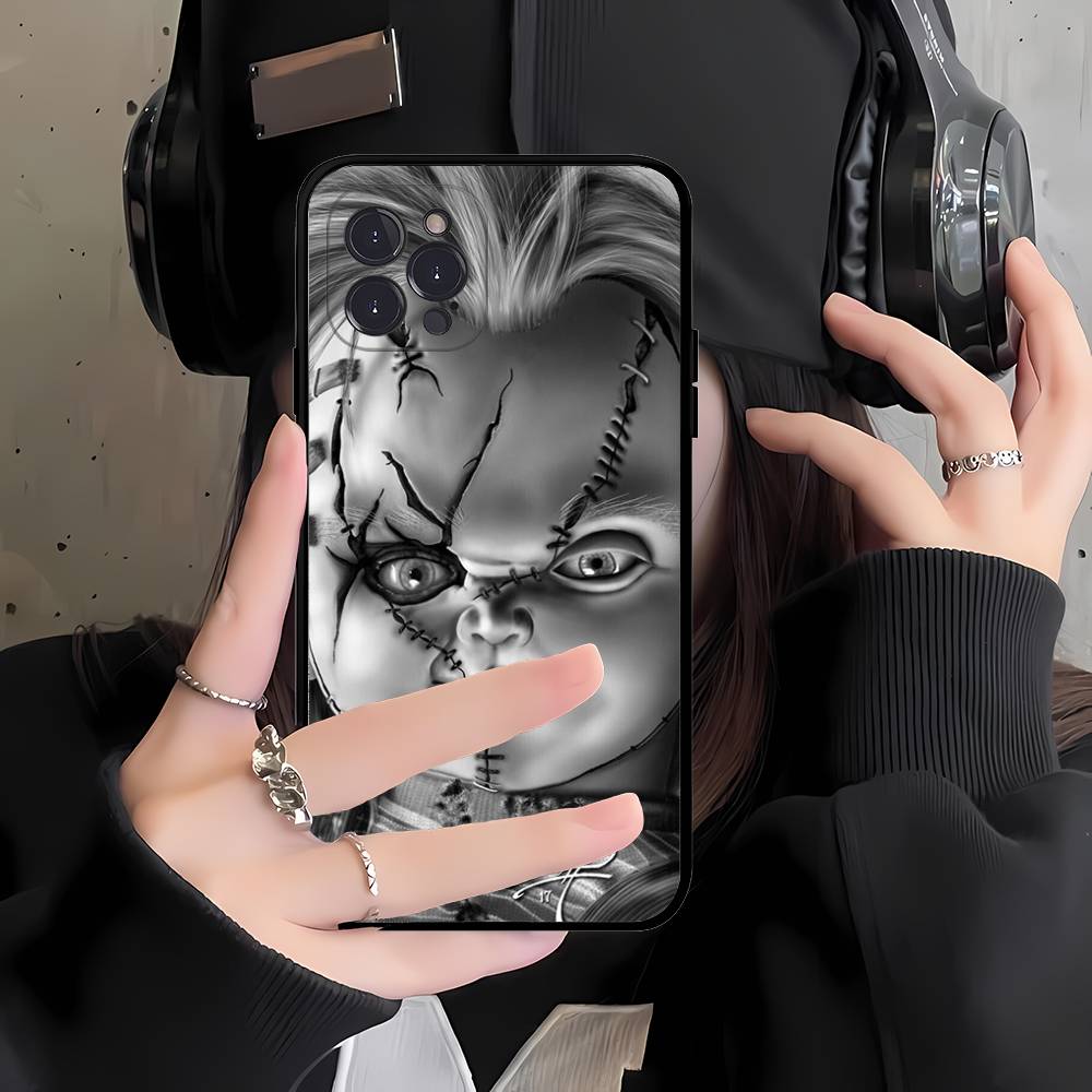 Чехол для телефона с куклой Чаки из фильма ужасов Для iPhone 17 16 15 14 13 12 Mini 11 Pro Max Мягкий силиконовый чехол