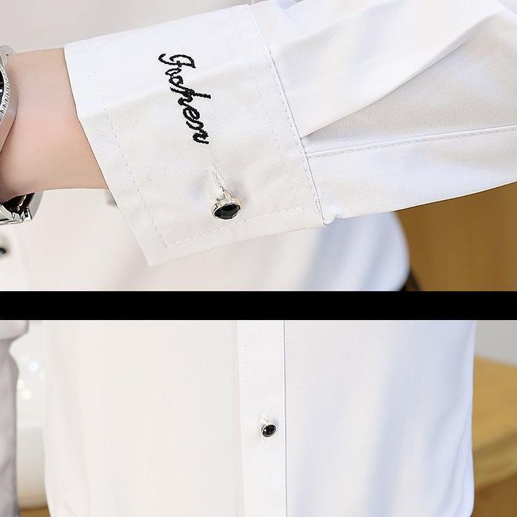 Men's High-Quality Business Formal Long-Sleeve Shirt for Social and Casual Dress Shirts