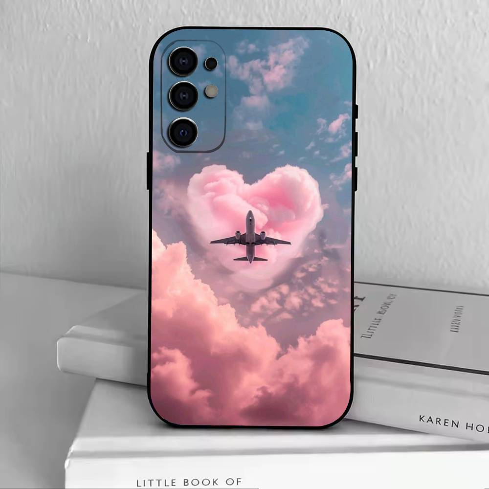 A-Самолет Самолет Чехол для телефона для Samsung S25,S24,S21,S22,S23,S30,Ultra,S20,Plus,Fe,Мягкий Силиконовый Черный Чехол