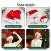 2025 High-End Multicolor Plush Christmas Hat for Adults & Kids - Perfect for Party Costumes & Decorations