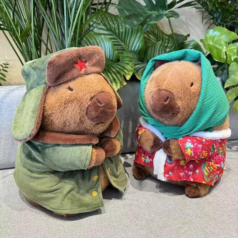 Новое военное пальто капибара kapibara бургер капибара мягкая игрушка