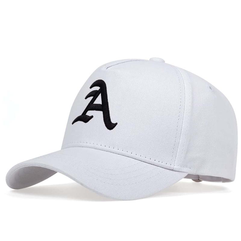 Хлопковая Бейсболка Snapback с Вышитой Буквой 'A' - Регулируемый Хип-Хоп Дизайн Тракер для Спорта и Повседневной Носки