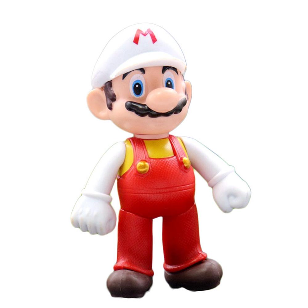 1 шт. Аниме Super Mario Bros Фигурки Действия Красный Марио ПВХ Модель Стоячая Поза Настольные Украшения Коллекция Детский Подарок Игрушка