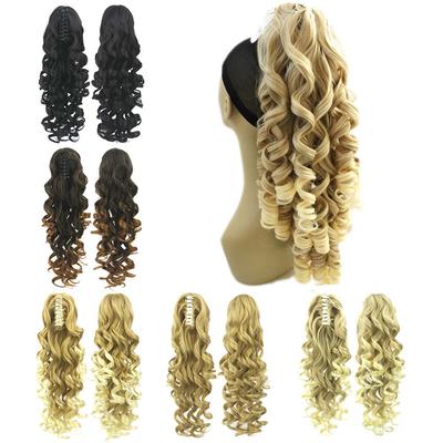 Длинный 60 см женский зажим для хвоста с когтями в наращивании волос в виде хвоста вьющийся стиль