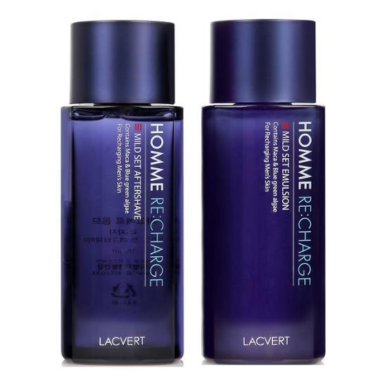 Набор из 2 предметов Lac Vert Homme Recharge (лосьон после бритья 185 мл + эмульсия 180 мл + 2 миниатюры в комплекте)