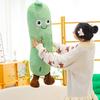 Улыбающийся Огурец Плюшевая Кукла Очаровательный Овощ Эмодзи Подушка Мягкая Набивная Овощная Игрушка Декоративные Подарки