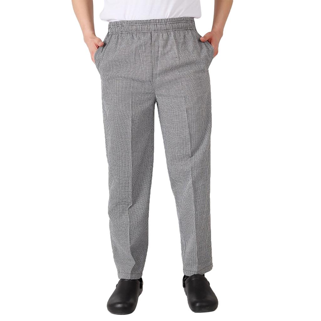 Штаны для гостиничной униформы, полосатые брюки для поваров на кухне, эластичные брюки для официантов в ресторанах