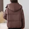 Fashion Woman Parkas Winter Short Coat Hooded Thick Warm Elegant Women's Jackets