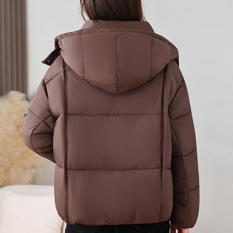 Fashion Woman Parkas Winter Short Coat Hooded Thick Warm Elegant Women's Jackets