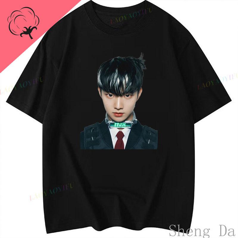 Hot Sale Popular Kpop Camisetas Ji Chang Min The Boyz Hip Hop Streetwear Harajuku Y2k Clothes Vintage Unisex Goth T Shirt